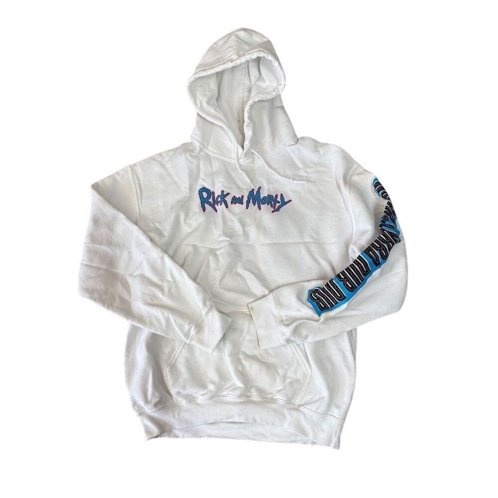 Rick and Morty Psychedelic Trippy‎ Pullover Hoodie Unisex Size M
